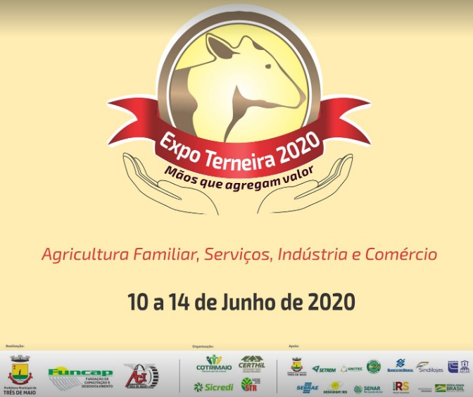 Expo Terneira 2020: Aberto prazo para envio de propostas nos segmentos de alimentação, bebidas e parque de diversões