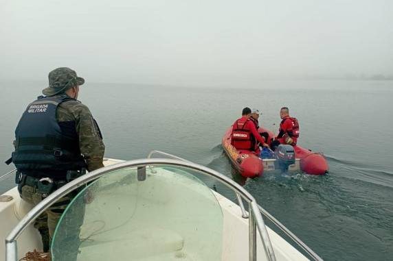 BUSCAS AO POLICIAL MILITAR DA RESERVA DESAPARECIDO EM LAGO DE USINA HIDRELÉTRICA SERÃO RETOMADAS NESTA SEGUNDA-FEIRA