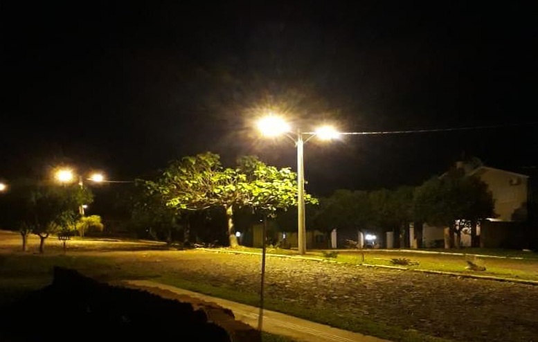 Iluminação pública no Loteamento Millenium em Horizontina