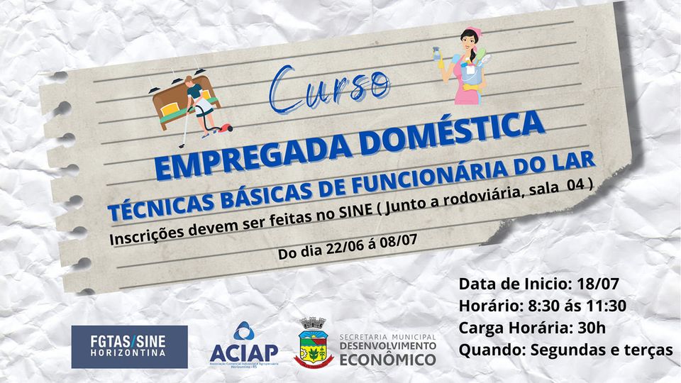 PROGRAMA PROFISSIONALIZAR ANUNCIA PRIMEIRO DE UMA SÉRIE DE CURSOS EM HORIZONTINA